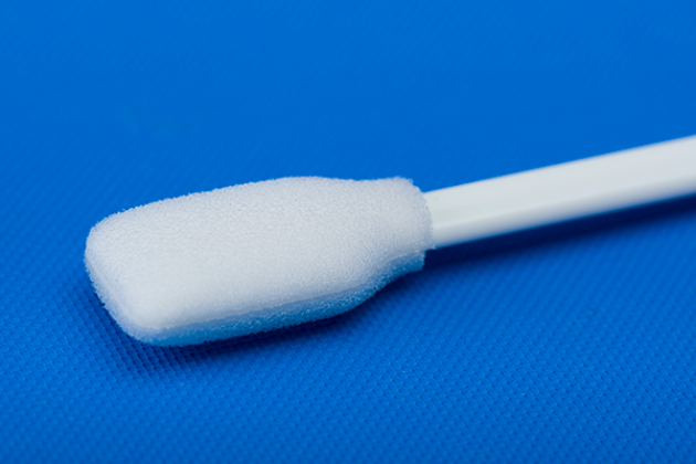 Foam Swab Wide-Paddle Tip Up Close