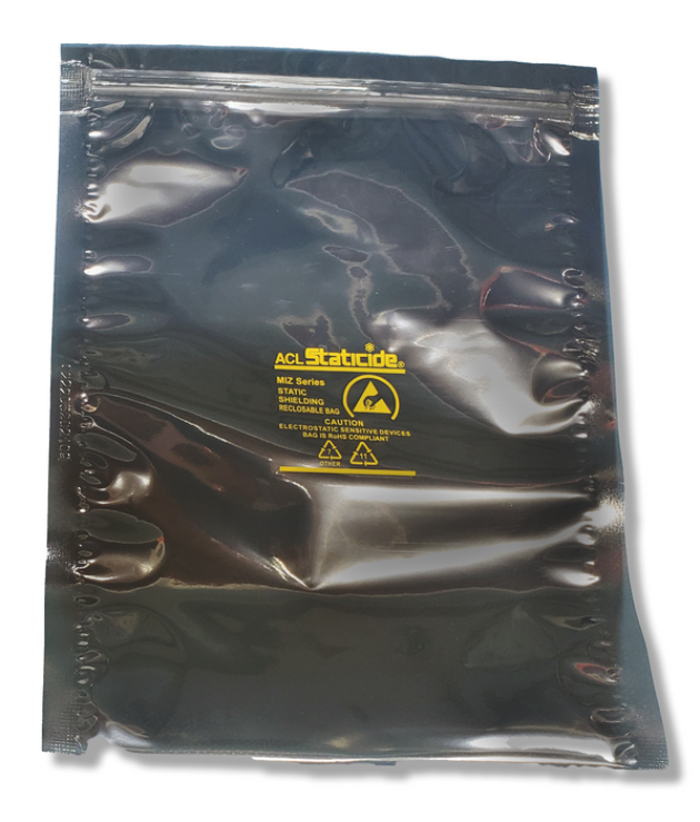 Metal-in MULTICOMP MC36471 Static Shielding Bag Open